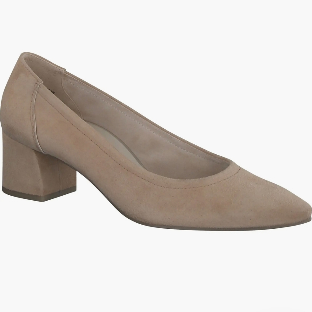 Paul Green Taupe Block Heel Pumps